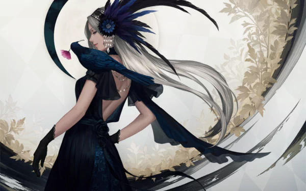 glove dress Anime Original HD Desktop Wallpaper | Background Image