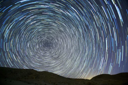 nature star trail HD Desktop Wallpaper | Background Image