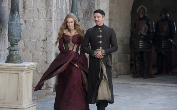 Aidan Gillen Petyr Baelish Lena Headey Cersei Lannister TV Show Game Of Thrones HD Desktop Wallpaper | Background Image