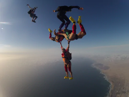 skydiving Sports HD Desktop Wallpaper | Background Image