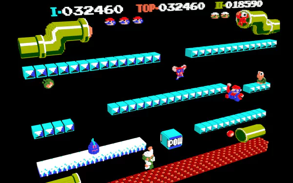 video game Mario Bros. HD Desktop Wallpaper | Background Image