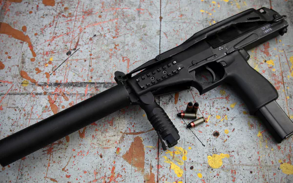 man made SR-2MP submachine gun HD Desktop Wallpaper | Background Image