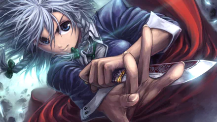 Sakuya Izayoi Anime Touhou HD Desktop Wallpaper | Background Image