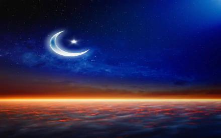 artistic crescent HD Desktop Wallpaper | Background Image