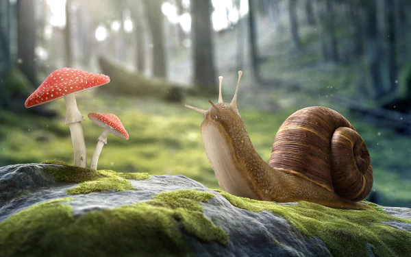 Animal snail HD Desktop Wallpaper | Background Image