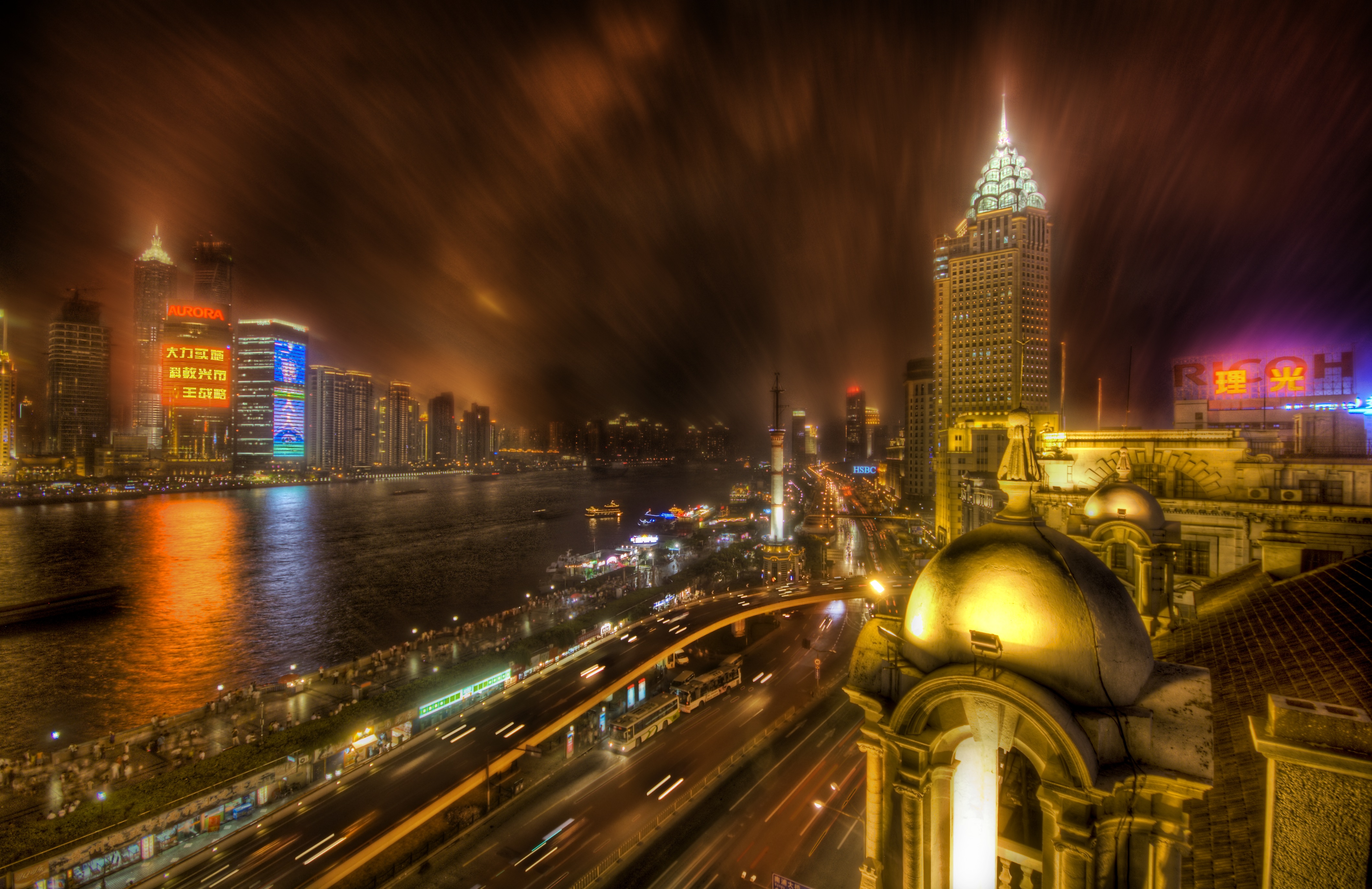The Bund after the rain by Trey Ratcliff