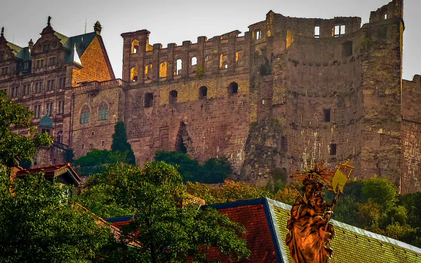 man made Heidelberg Castle HD Desktop Wallpaper | Background Image