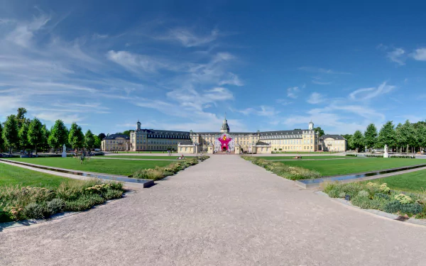 man made Karlsruhe Palace HD Desktop Wallpaper | Background Image