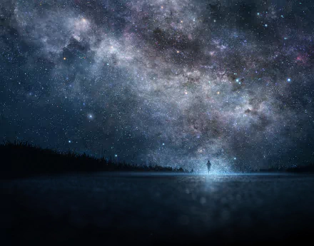 Sci Fi Milky Way HD Desktop Wallpaper | Background Image