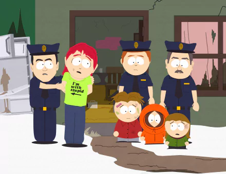 Karen McCormick police Kenny McCormick TV Show South Park HD Desktop Wallpaper | Background Image