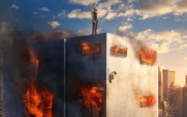 Movie Insurgent Tris City Dystopian Futuristic Fire HD Wallpaper | Background Image