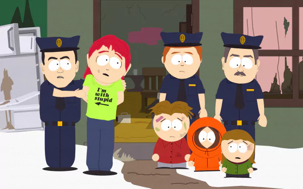 Karen McCormick police Kenny McCormick TV Show South Park HD Desktop Wallpaper | Background Image