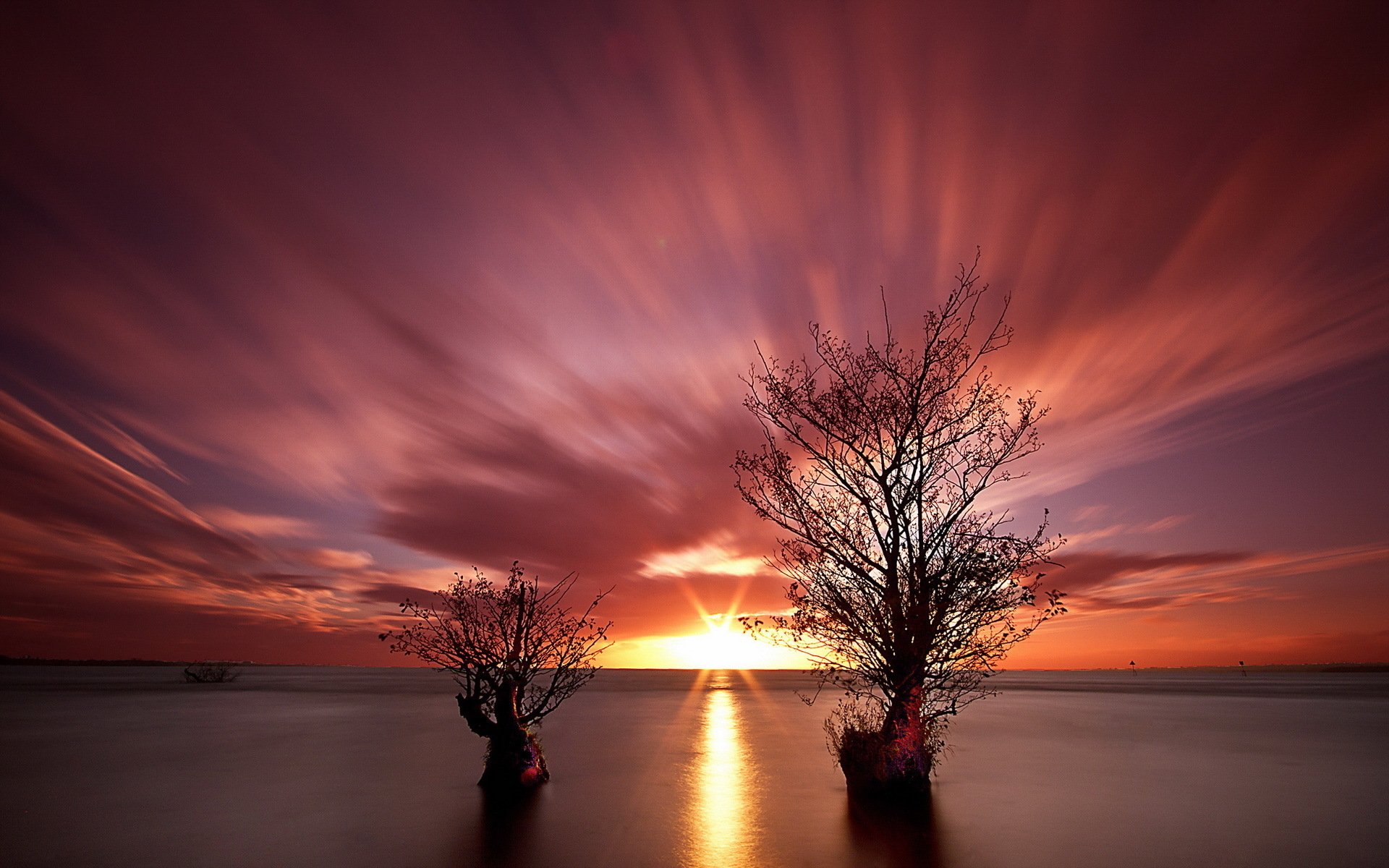 Download Nature Sunset HD Wallpaper