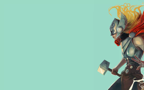 Comic Lady Thor HD Desktop Wallpaper | Background Image