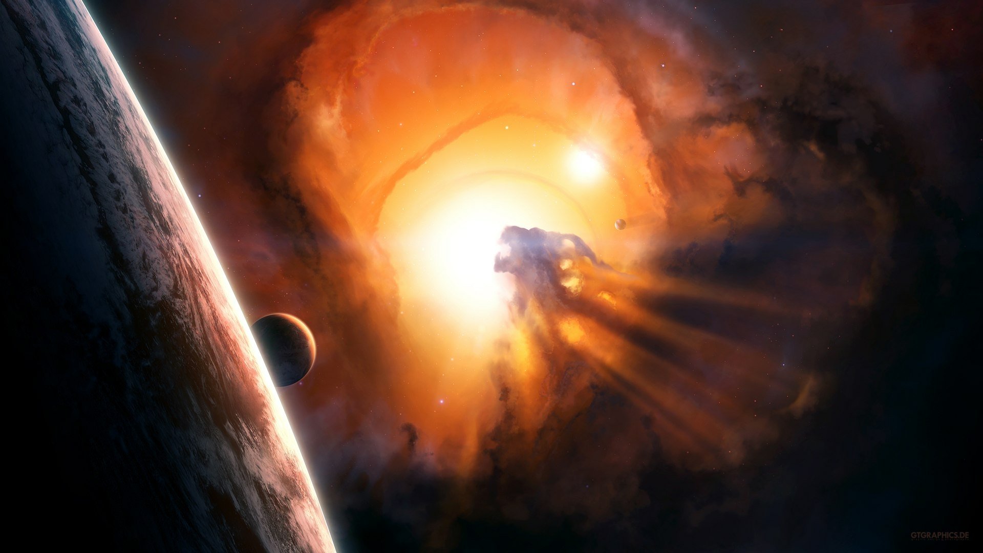 Download Sci Fi Planetscape HD Wallpaper by Tobias Roetsch | 1920x1080 ...