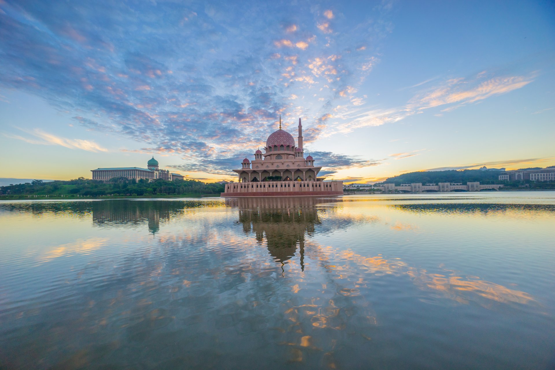 Download Malaysia Putrajaya Religious Putra Mosque 4k Ultra HD Wallpaper