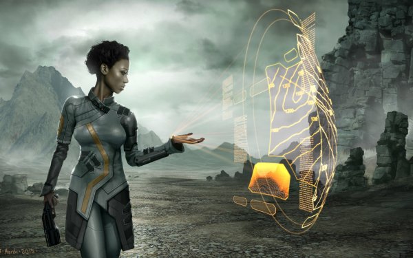 Sci Fi Women Warrior HD Wallpaper | Background Image