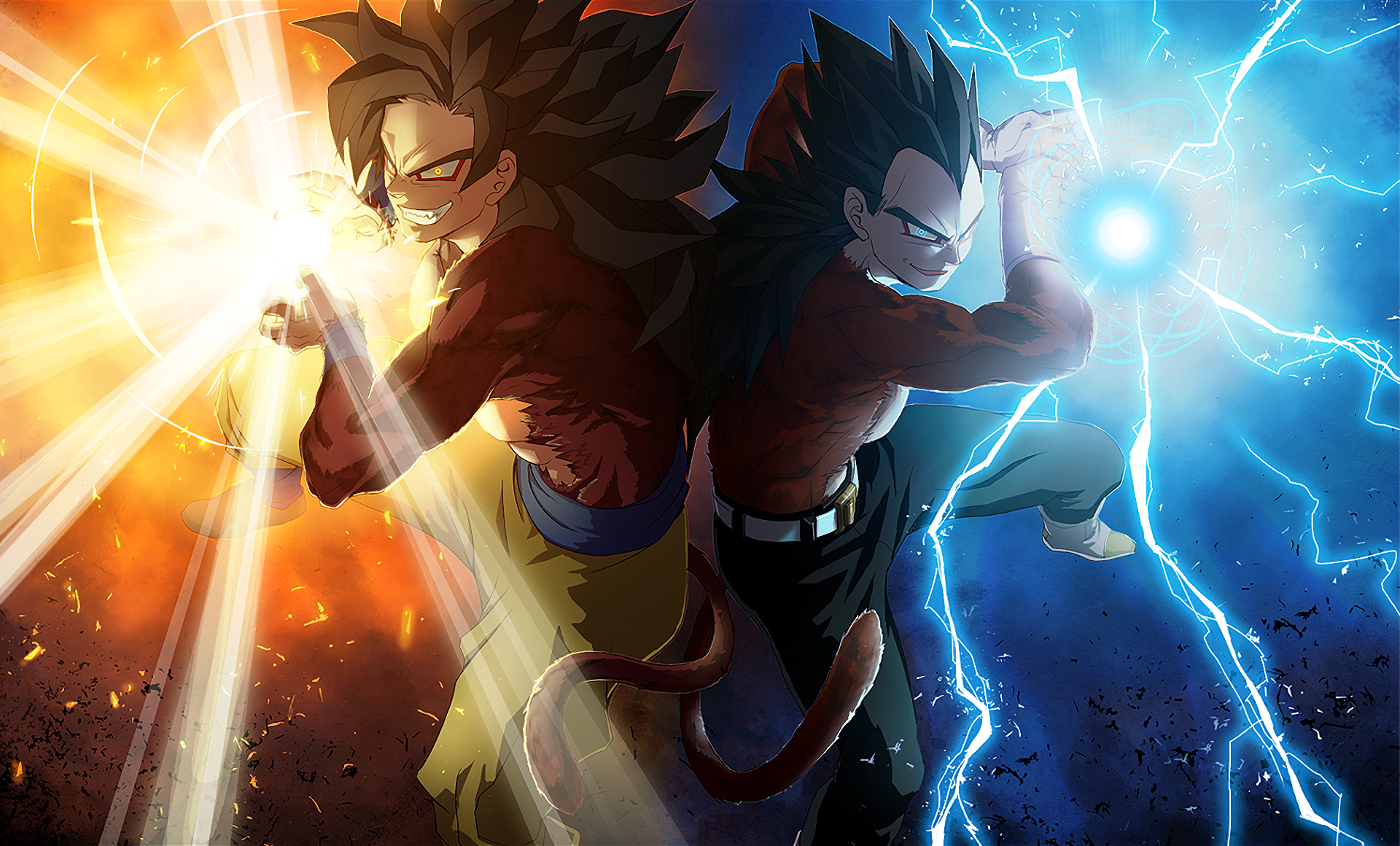 Wallpaper : anime, Dragon Ball GT, Son Goku, Super Saiyan 4