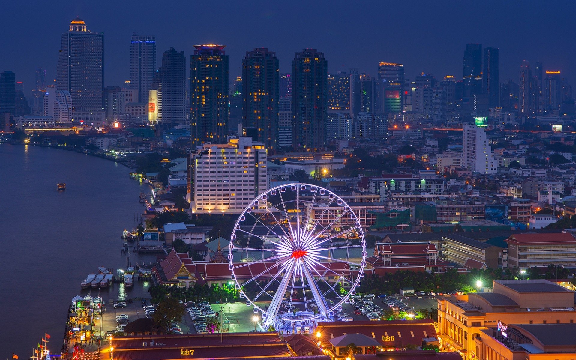 Download Ferris Wheel Thailand Man Made Bangkok HD Wallpaper