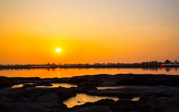 Nature Sunset Landscape Lake Pakistan HD Wallpaper | Background Image