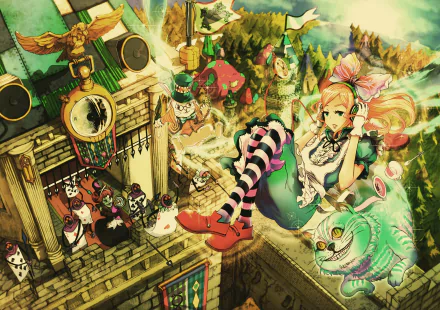 Anime Alice In Wonderland HD Desktop Wallpaper | Background Image