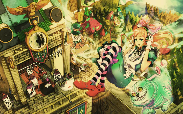Anime Alice In Wonderland HD Desktop Wallpaper | Background Image