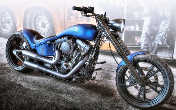 Vehicles Erbacher Harley-Davidson Motorcycle Bike HD Wallpaper | Background Image