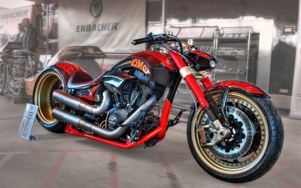 Vehicles Erbacher "The One" Motorcycle Harley-Davidson Bike HD Wallpaper | Background Image