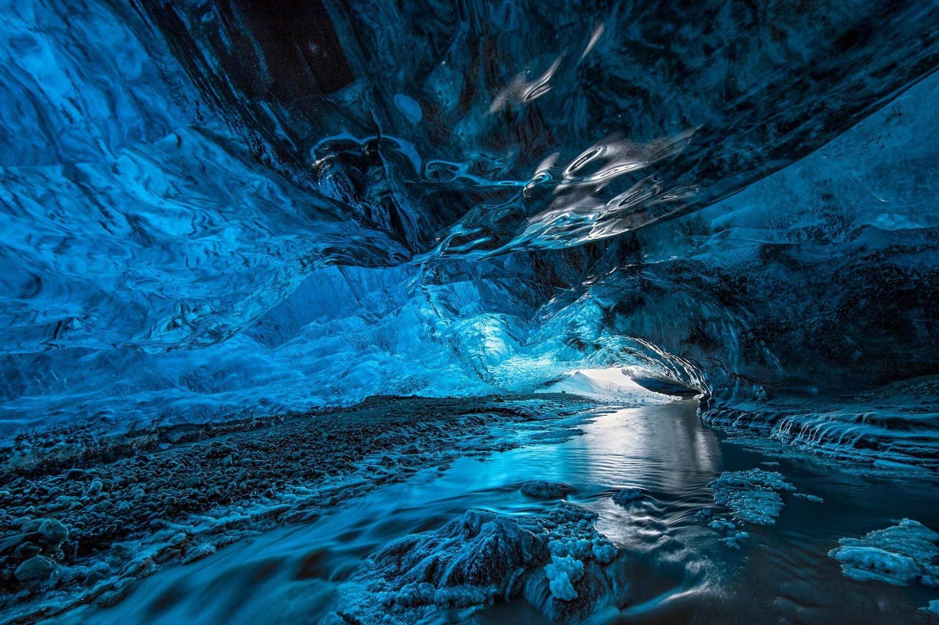 Underground ice cave