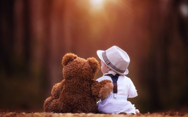 Photography Child Teddy Bear HD Wallpaper | Background Image