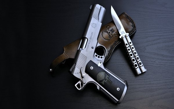 Weapons Springfield Armory pistol Pistol Knife Police HD Wallpaper | Background Image