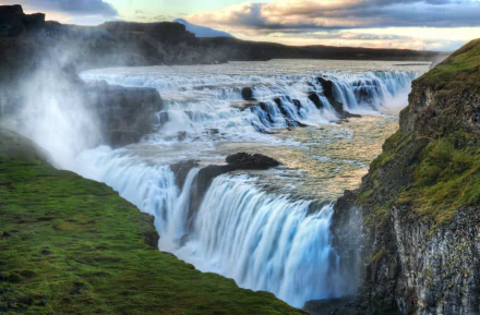  the raging Gullfoss