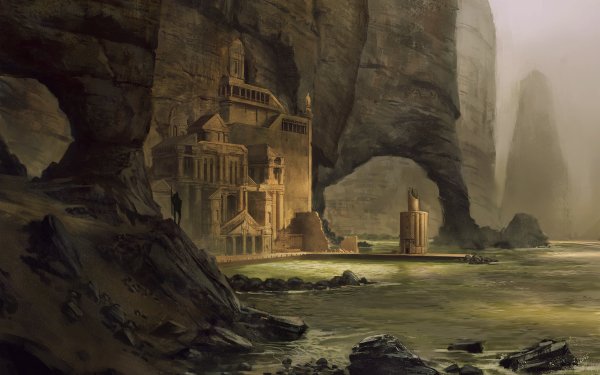 Fantasy Landscape Scenery Atlantis HD Wallpaper | Background Image
