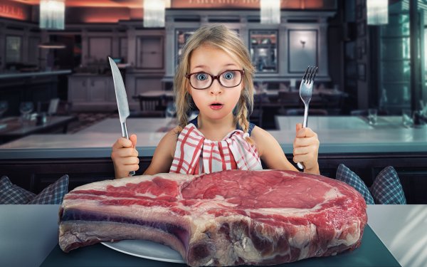 Photography Manipulation Humor Child Meat HD Wallpaper | Background Image