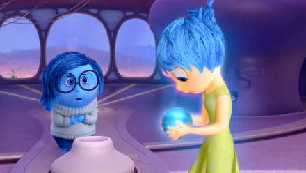 Joy (Inside Out) Sadness (Inside Out) movie Inside Out HD Desktop Wallpaper | Background Image