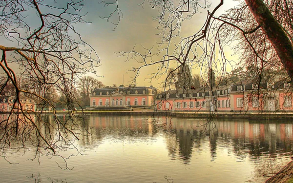 man made Benrath Palace HD Desktop Wallpaper | Background Image