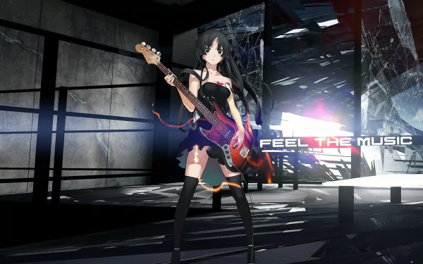 Mio Akiyama Anime K-ON! HD Desktop Wallpaper | Background Image