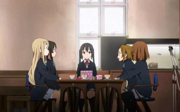 Ton-chan (K-On!) Azusa Nakano Tsumugi Kotobuki Ritsu Tainaka Yui Hirasawa Mio Akiyama Anime K-ON! HD Desktop Wallpaper | Background Image