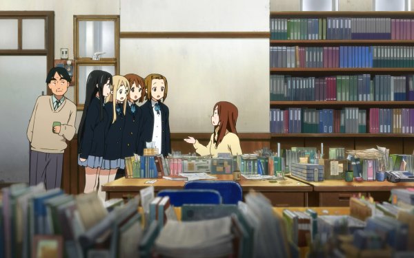 Anime K-ON! Horikomi-Sensei Sawako Yamanaka Yui Hirasawa Ritsu Tainaka Tsumugi Kotobuki Mio Akiyama HD Wallpaper | Background Image
