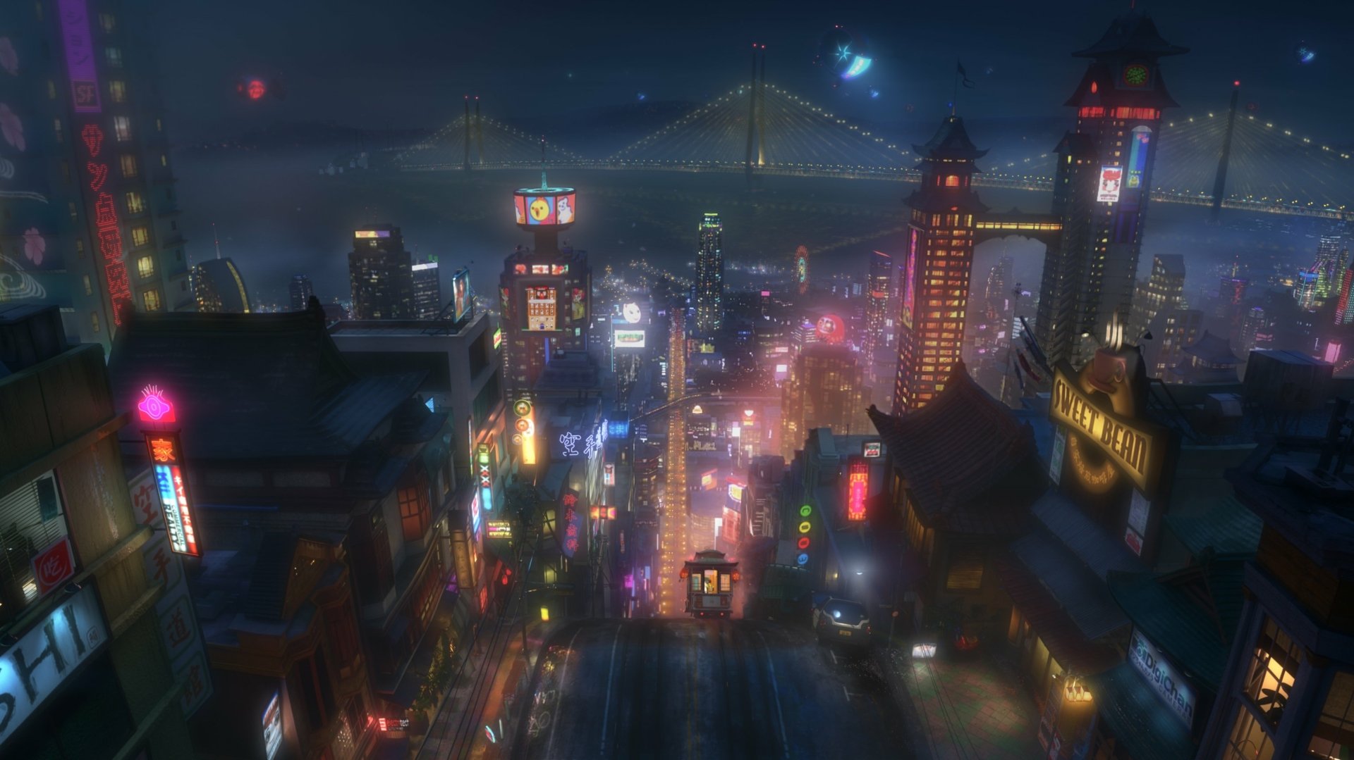 Big Hero 6 HD Wallpaper: A Stunning Cityscape Adventure