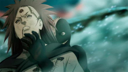 Madara Uchiha and Obito Uchiha appear in this dramatic HD anime wallpaper from Naruto, showcasing intense emotions and dynamic backgrounds.