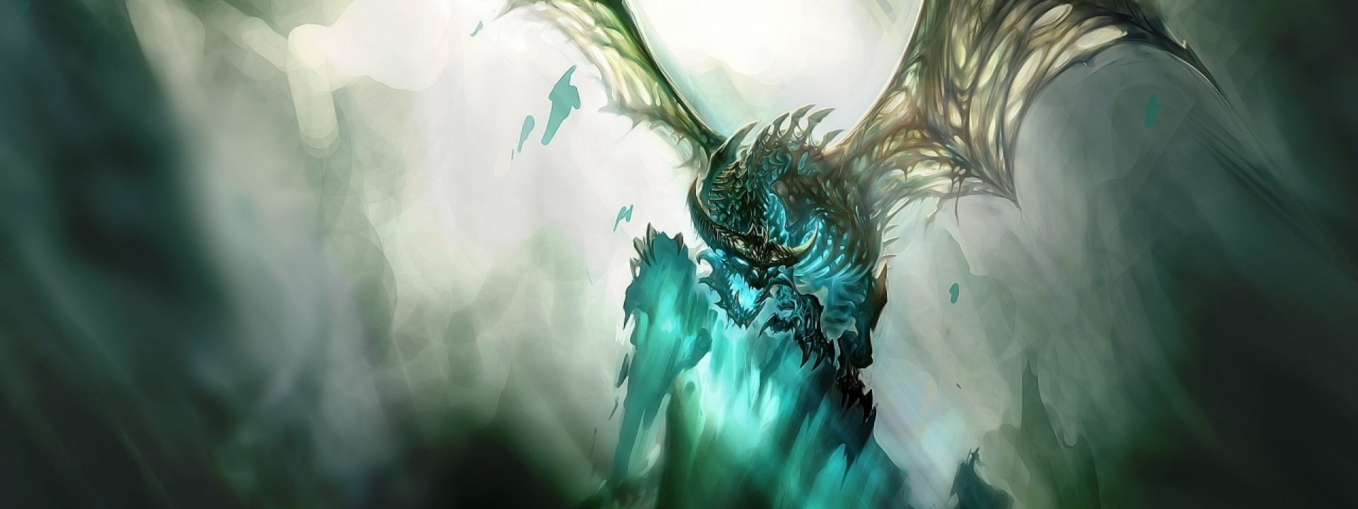 A stunning HD wallpaper featuring Sindragosa from World of Warcraft, showcasing the formidable dragon with icy blue hues and a majestic presence against a dramatic background.
