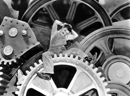 Charlie Chaplin Black & White movie modern times HD Desktop Wallpaper | Background Image