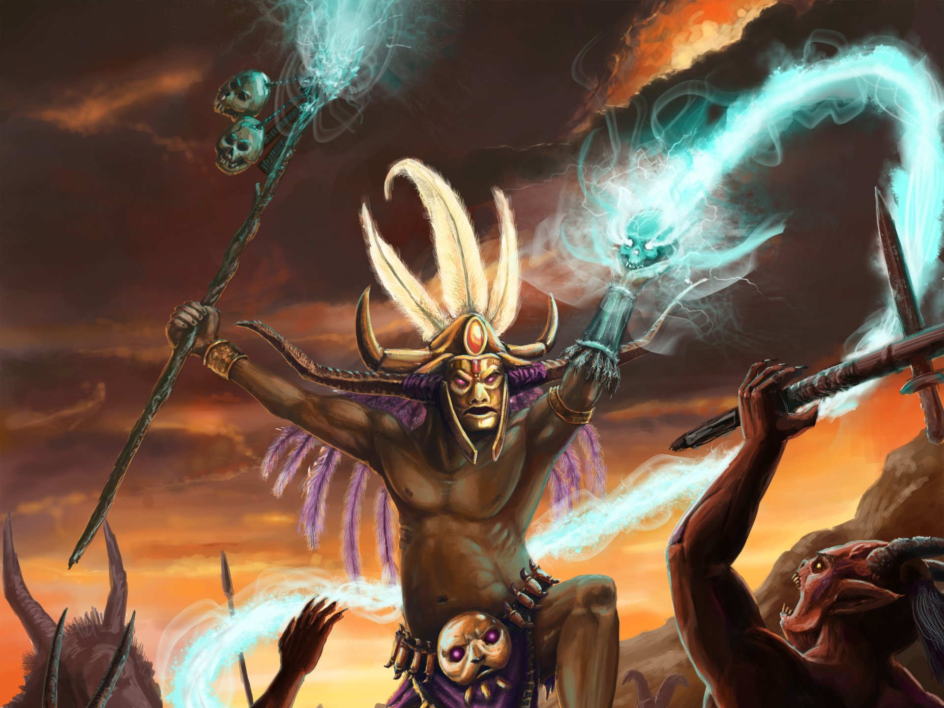 Download Witch Doctor (Diablo III) Video Game Diablo III HD Wallpaper by Gangl Simon