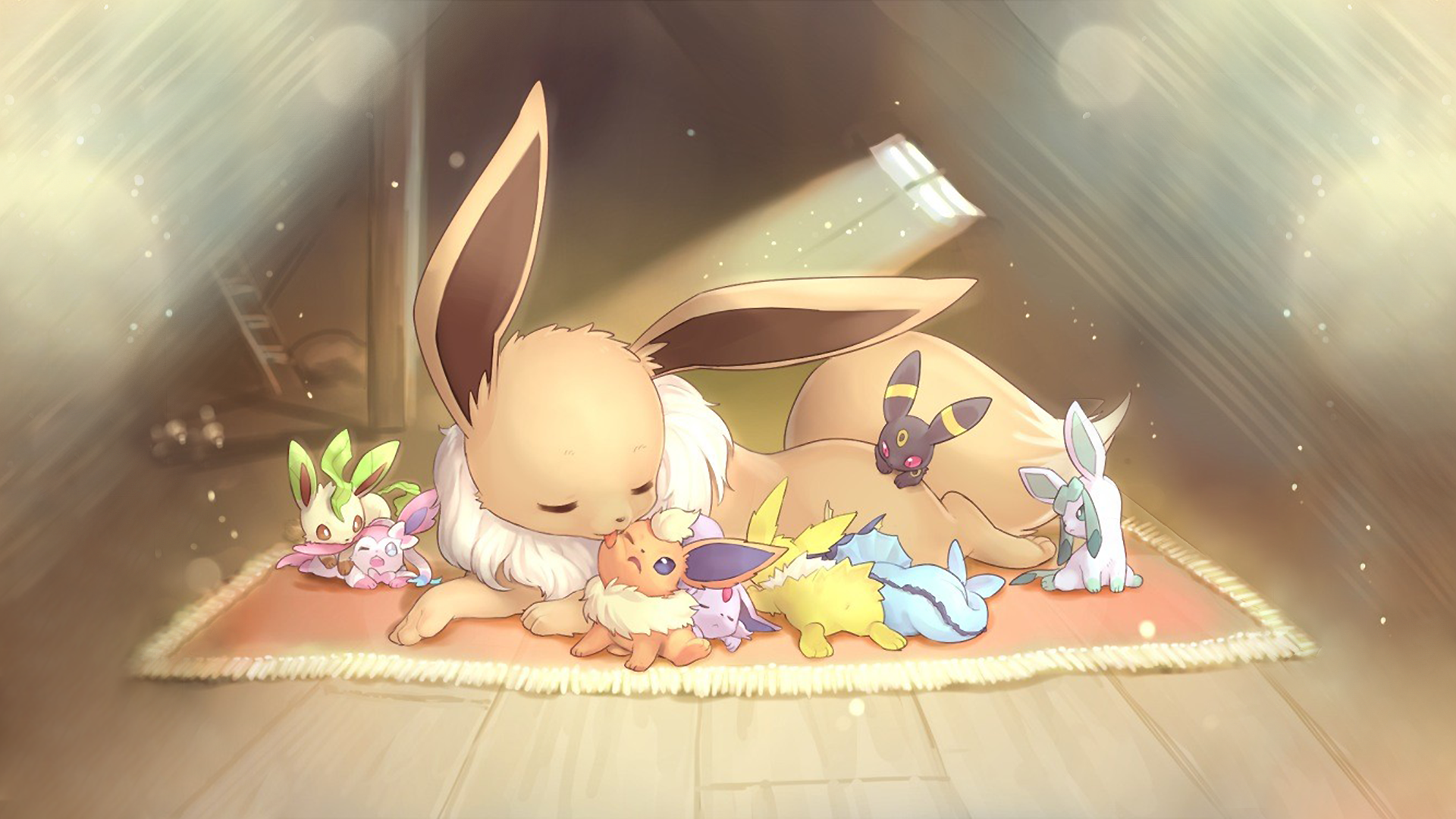 eevee evolutions with sylveon wallpaper