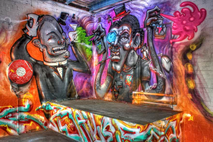 artistic Street Art HD Desktop Wallpaper | Background Image