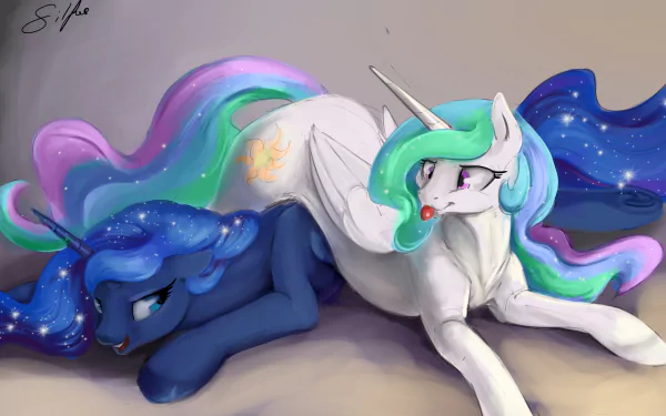 Princess Luna Princess Celestia TV Show My Little Pony: Friendship Is Magic HD Desktop Wallpaper | Background Image