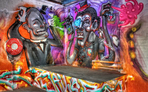 artistic Street Art HD Desktop Wallpaper | Background Image