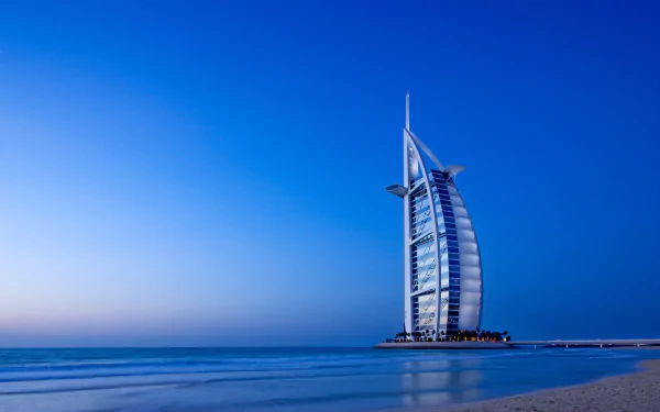 Dubai man made Burj Al Arab HD Desktop Wallpaper | Background Image