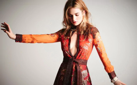 Celebrity Lily James HD Desktop Wallpaper | Background Image